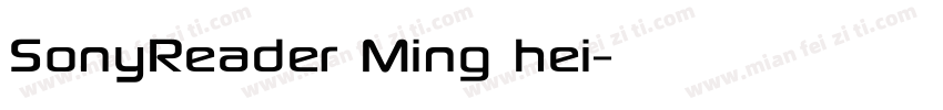SonyReader Ming hei字体转换